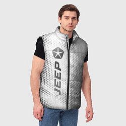 Мужской жилет Jeep - white gradient по-вертикали, цвет: 3D-черный — фото 2