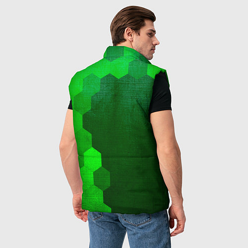 Мужской жилет Exeed - green gradient по-вертикали / 3D-Черный – фото 4