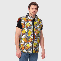 Мужской жилет Граффити пиво пенное, цвет: 3D-красный — фото 2