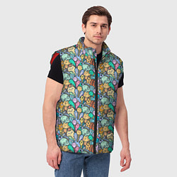 Мужской жилет Животные и узоры, цвет: 3D-красный — фото 2