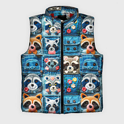 Мужской жилет Пэчворк с энотами, цвет: 3D-красный