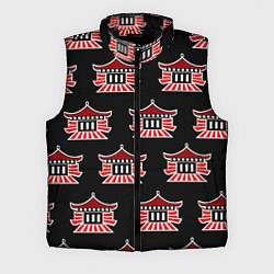 Мужской жилет Буддистские символы - японские атрибуты, цвет: 3D-черный