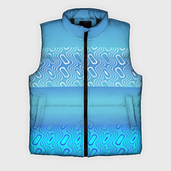 Мужской жилет Синие и белые волны