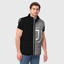 Мужской жилет Ювентус геометрия, цвет: 3D-светло-серый — фото 2