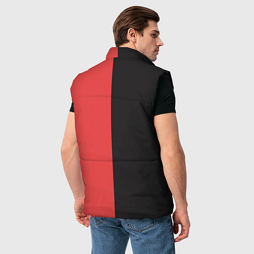 Мужской жилет Надпись: burning bridges building hope / 3D-Черный – фото 4