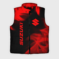 Мужской жилет Suzuki - red gradient вертикально, цвет: 3D-черный