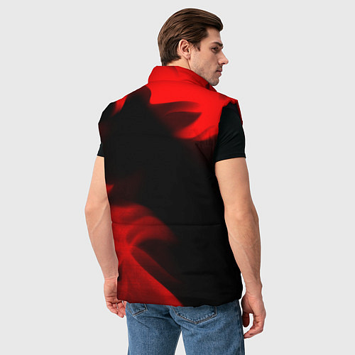 Мужской жилет Suzuki - red gradient вертикально / 3D-Черный – фото 4
