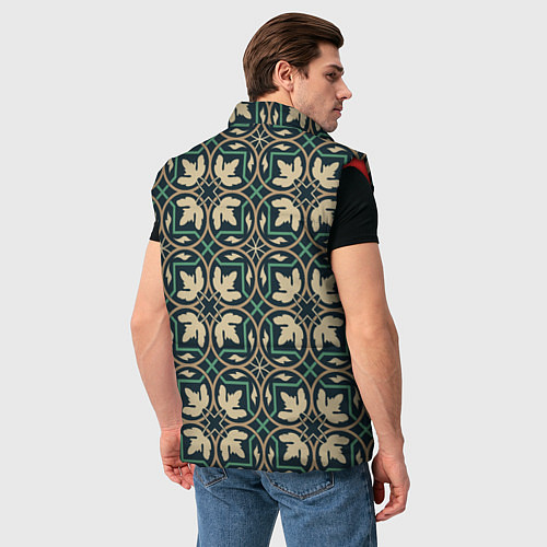 Мужской жилет Геометрический узор арабеска / 3D-Красный – фото 4