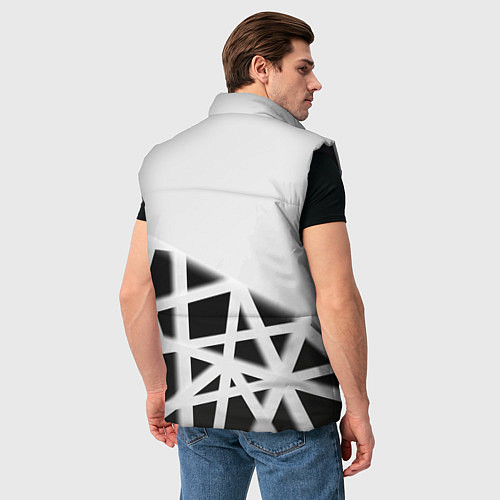 Мужской жилет The Witcher 3 logo geometry / 3D-Черный – фото 4