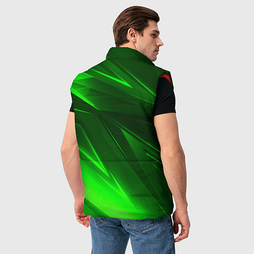 Мужской жилет Кислотные стрипсы неон / 3D-Красный – фото 4