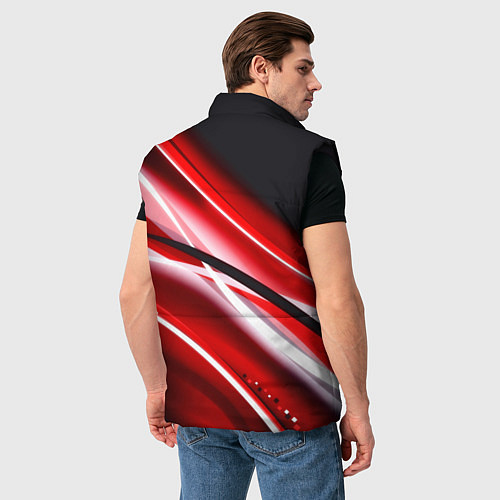 Мужской жилет Doom logo geometry / 3D-Черный – фото 4