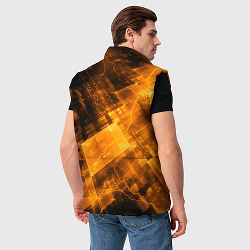 Мужской жилет Half life abstraction / 3D-Черный – фото 4