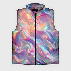Мужской жилет Перламутровый голографический градиент, цвет: 3D-светло-серый