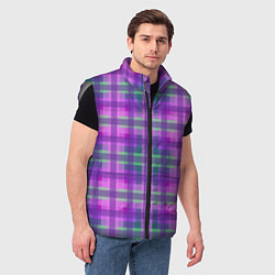 Мужской жилет Клетка в полоску, цвет: 3D-светло-серый — фото 2