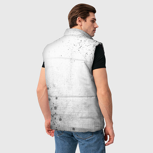 Мужской жилет Stray - white gradient вертикально / 3D-Черный – фото 4