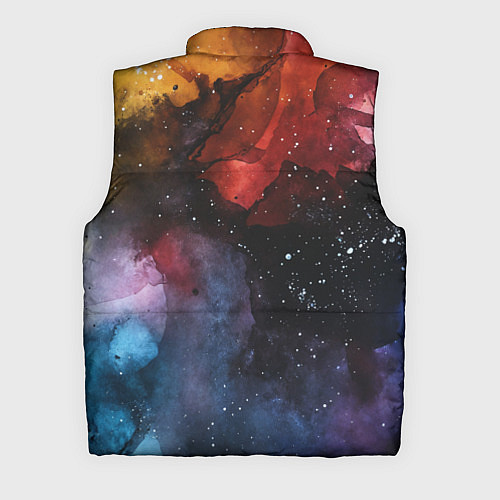 Мужской жилет Акварельная цветная абстракция / 3D-Светло-серый – фото 2