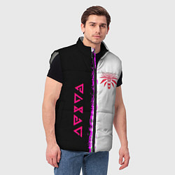 Мужской жилет The Witcher logo краски, цвет: 3D-светло-серый — фото 2
