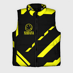 Мужской жилет Nirvana geometry yellow, цвет: 3D-светло-серый