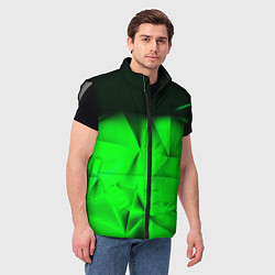 Мужской жилет Кислотная абстракция кубы, цвет: 3D-светло-серый — фото 2