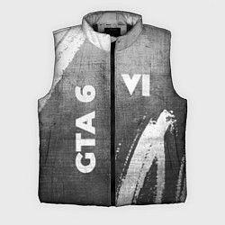 Мужской жилет GTA 6 - grey gradient вертикально, цвет: 3D-черный