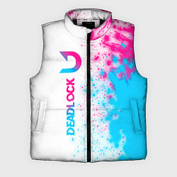 Мужской жилет Deadlock neon gradient style по-вертикали, цвет: 3D-черный