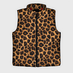 Мужской жилет Гладкая шерстка леопарда, цвет: 3D-красный