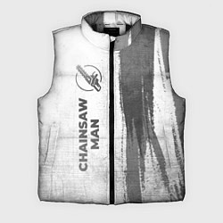 Мужской жилет Chainsaw Man - white gradient по-вертикали, цвет: 3D-черный