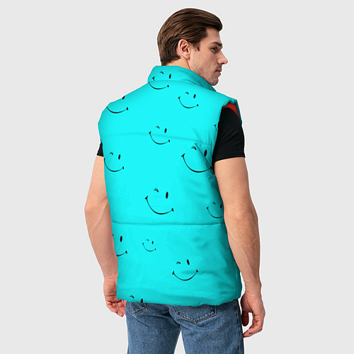 Мужской жилет Подмигивающая улыбка / 3D-Красный – фото 4