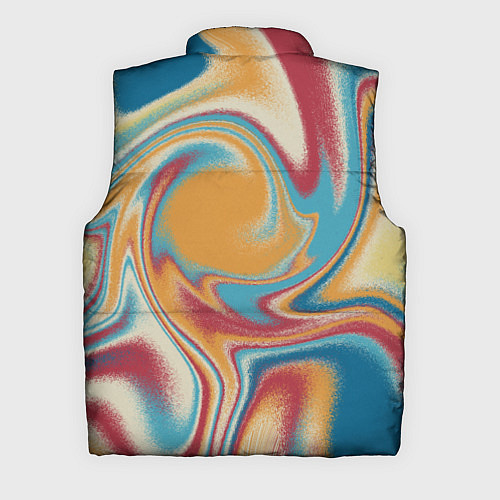 Мужской жилет Абстракция цветные вихри / 3D-Светло-серый – фото 2