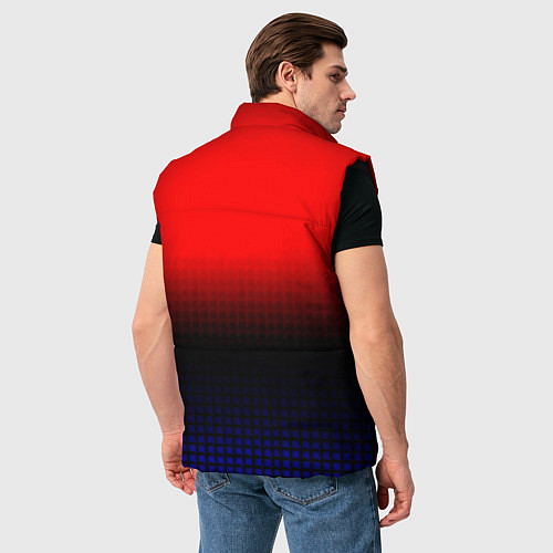Мужской жилет Among us geometry gradient / 3D-Черный – фото 4