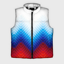 Мужской жилет Геометрический узор в цветах триколора