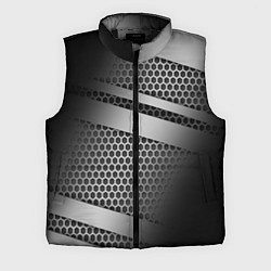 Мужской жилет Карбоновая текстура хром, цвет: 3D-черный