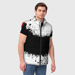 Мужской жилет Просто краски чёрные, цвет: 3D-красный — фото 2
