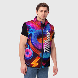 Мужской жилет Colourful abstraction - Milano, цвет: 3D-черный — фото 2