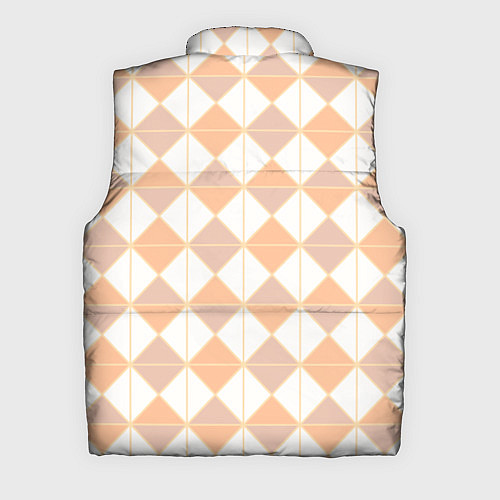 Мужской жилет Персиковые ромбы / 3D-Светло-серый – фото 2