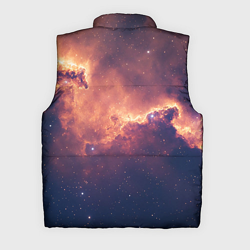 Мужской жилет Космические облака и звезды / 3D-Светло-серый – фото 2