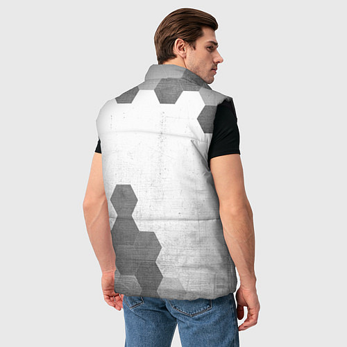 Мужской жилет Palworld - white gradient вертикально / 3D-Черный – фото 4