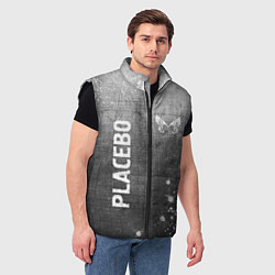 Мужской жилет Placebo - grey gradient вертикально, цвет: 3D-черный — фото 2