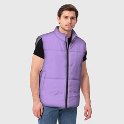 Мужской жилет Эмоция страха - сиреневый, цвет: 3D-светло-серый — фото 2