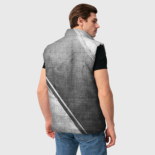 Мужской жилет Roma - grey gradient вертикально / 3D-Черный – фото 4