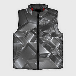Мужской жилет Прозрачные кубы, цвет: 3D-красный