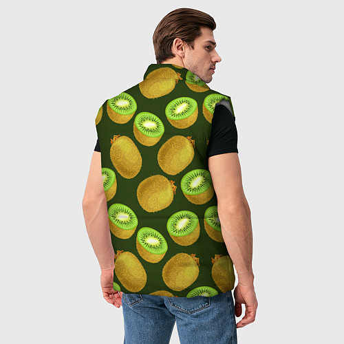 Мужской жилет Киви цветной паттерн / 3D-Светло-серый – фото 4