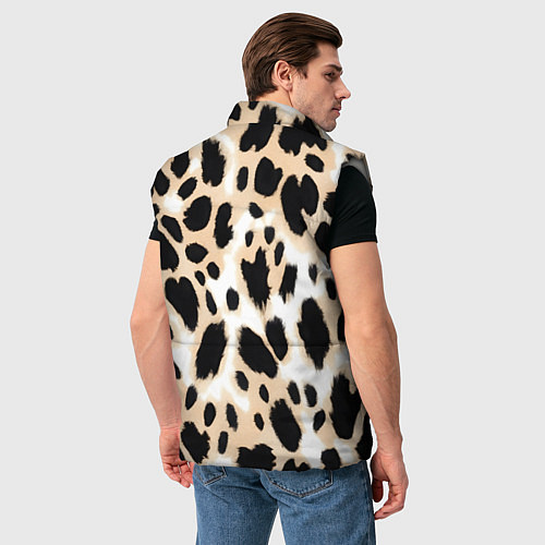 Мужской жилет Леопард пятна / 3D-Светло-серый – фото 4