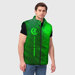 Мужской жилет Angels of Death - green gradient по-вертикали, цвет: 3D-черный — фото 2