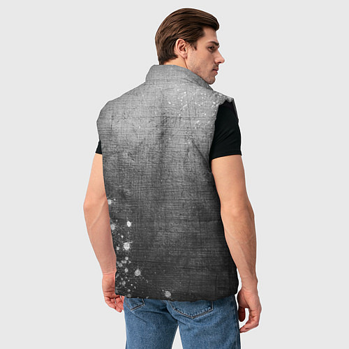Мужской жилет BYD - grey gradient вертикально / 3D-Черный – фото 4