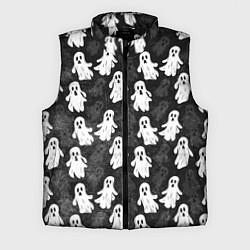 Мужской жилет Паттерн с призраками, цвет: 3D-черный