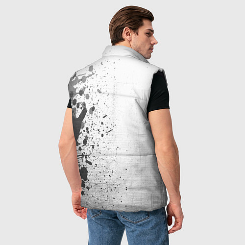 Мужской жилет Toyota - white gradient по-вертикали / 3D-Черный – фото 4