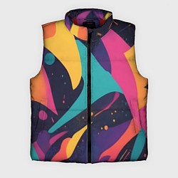 Мужской жилет Космос яркая абстракция, цвет: 3D-красный