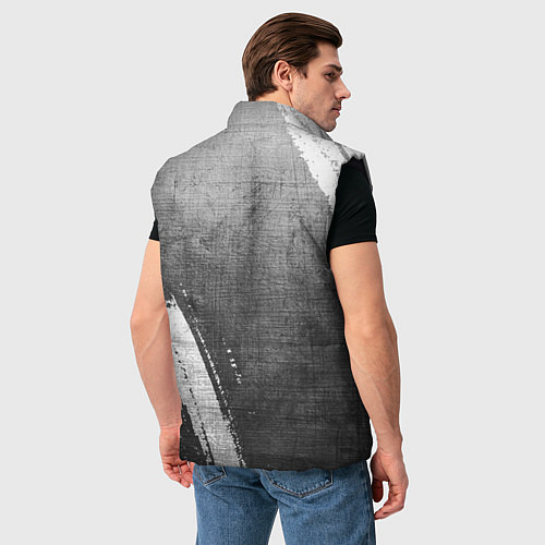 Мужской жилет Volkswagen - grey gradient вертикально / 3D-Черный – фото 4