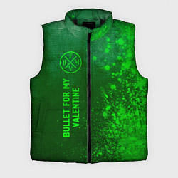 Мужской жилет Bullet For My Valentine - green gradient по-вертик, цвет: 3D-черный